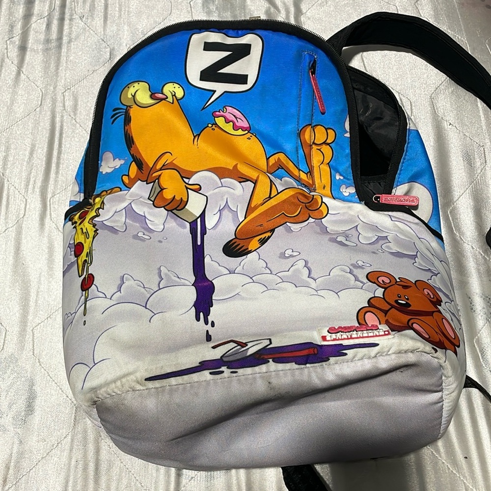 A limited edition spray ground backpack